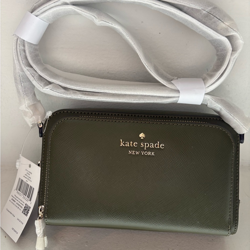 NWT Kate Spade Green Crossbody Bag